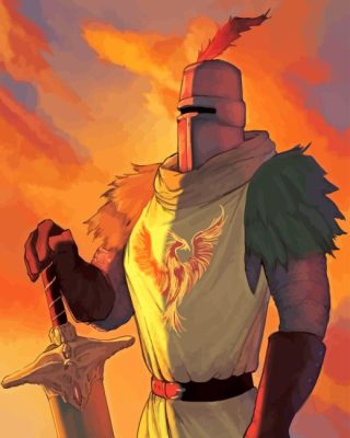 Dark Souls Solaire Of Astora Paint By Numbers