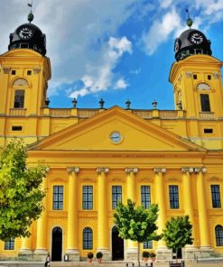 Reformed Great Church Of Debrecen Paint By Number