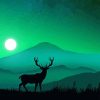 Deer Landscape Silhouette Paint By Numbers