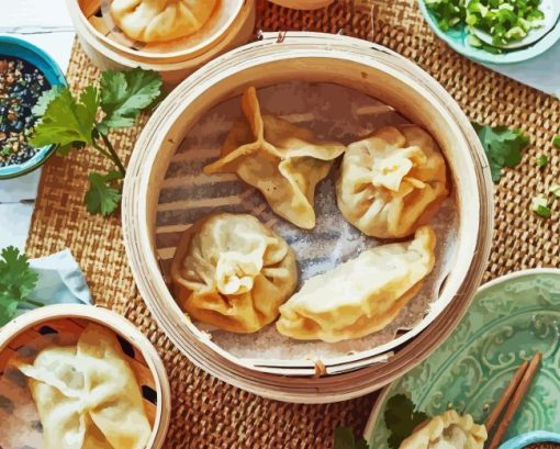 Dumplings Dish Paint By Number