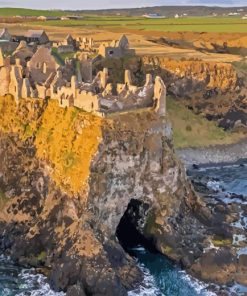 Dunluce Castle Ireland Paint By Number