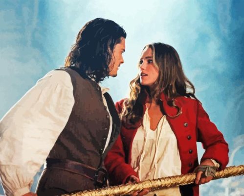 Elizabeth Swann And Will Movie Paint By Number