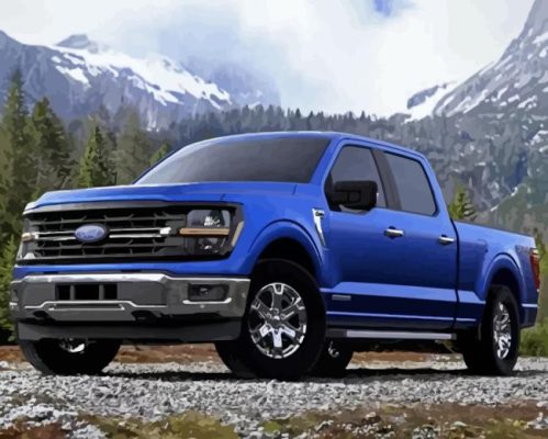 Blue F150 Ford Paint By Number