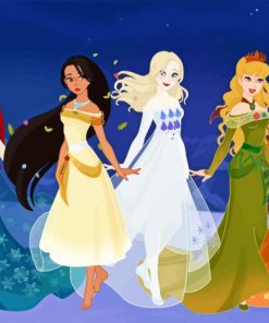 Fairytale Princesses Paint By Numbers