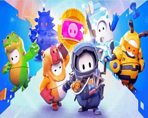 Fall Guys Characters Paint By Numbers