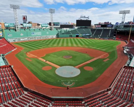 Fenway Park Stadium Paint By Numbers