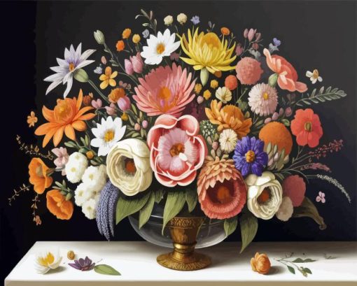 Floral Still Life Paint By Numbers