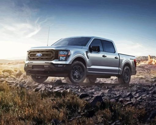 Grey Ford F 150 Car Paint By Numbers