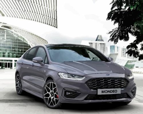 Grey Ford Mondeo Paint By Number