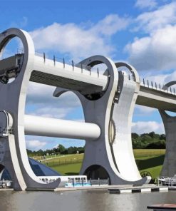 Forth And Clyde Falkirk Wheel Paint By Number