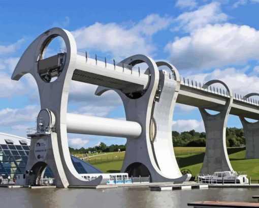 Forth And Clyde Falkirk Wheel Paint By Number