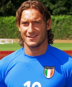 Francesco Totti Football Player Paint By Numbers