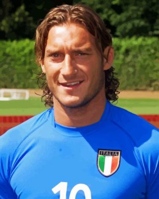 Francesco Totti Football Player Paint By Numbers