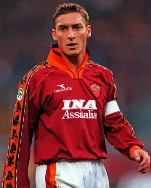 Francesco Totti Footballer Paint By Numbers