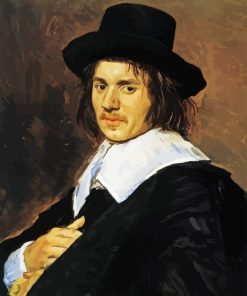 Portrait Of A Man By Frans Hals Paint By Numbers