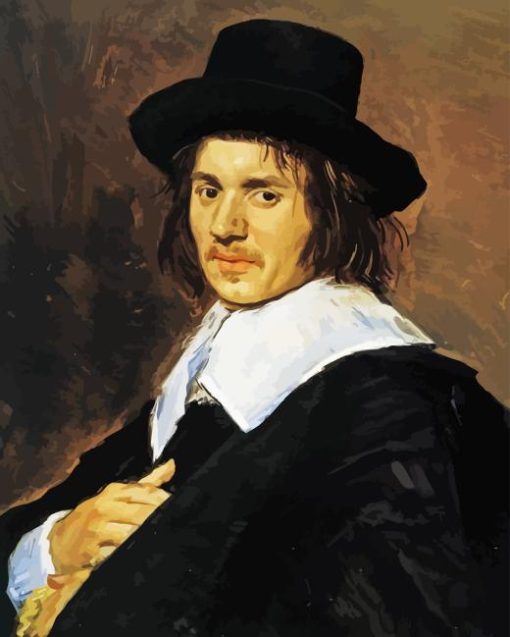 Portrait Of A Man By Frans Hals Paint By Numbers