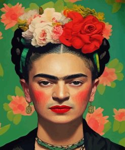 Frida Kahlo With Flowers Paint By Number