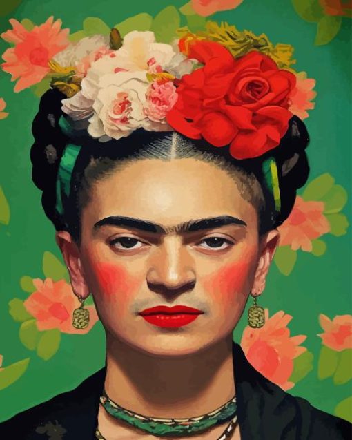 Frida Kahlo With Flowers Paint By Number