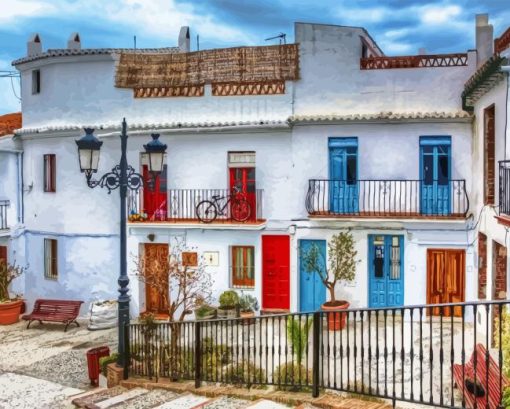 Frigiliana Houses Paint By Numbers