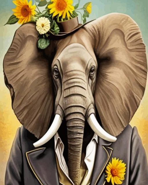 Gentleman Elephant Paint By Number