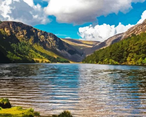 Glendalough Lake Paint By Numbers