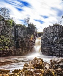 High Force Waterfall Paint By Numbers