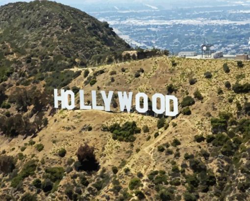 Hollywood Sign Paint By Numbers