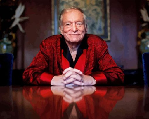 Hugh Hefner American Publisher Paint By Number