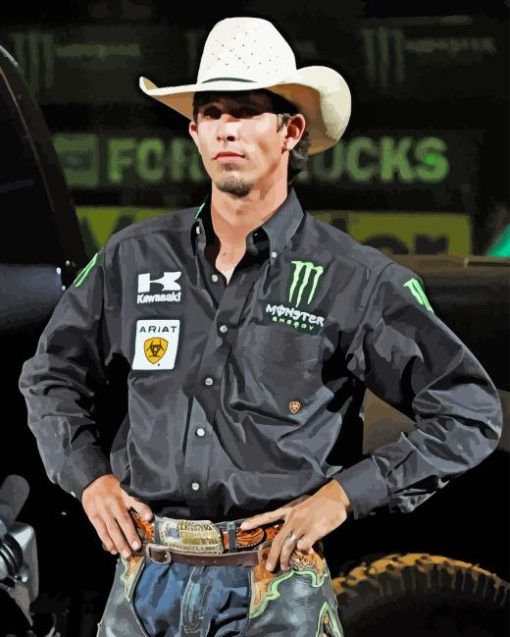 JB Mauney Cowman Paint By Number