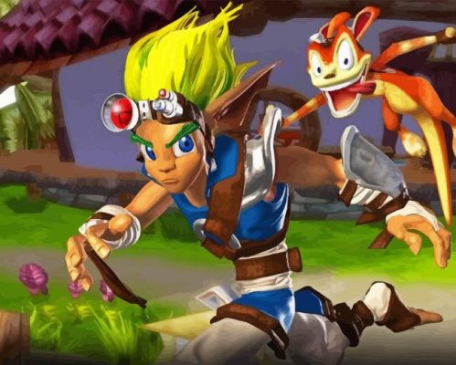 Jak And Daxter Video Game Paint By Number