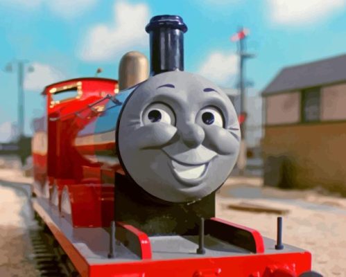 James The Red Engine Paint By Numbers