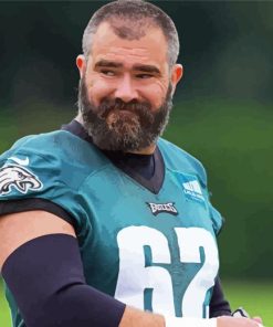 Jason Kelce Philadelphia Eagles Player Paint By Numbers