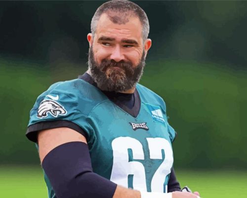 Jason Kelce Philadelphia Eagles Player Paint By Numbers