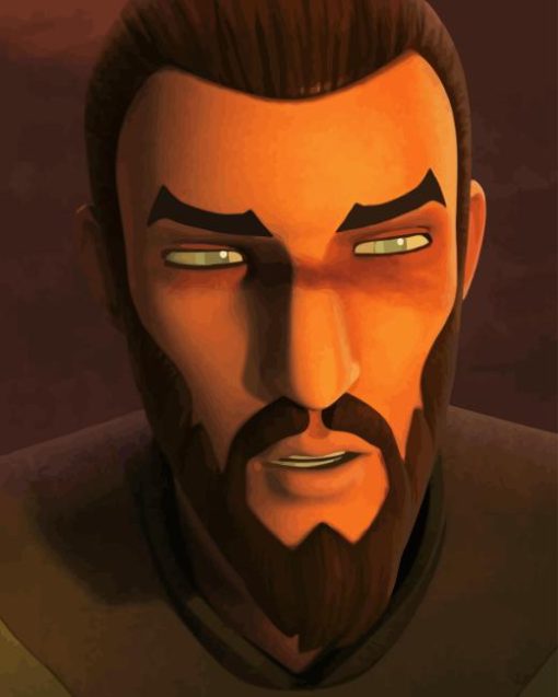 Kanan Jarrus Star Wars Character Paint By Numbers