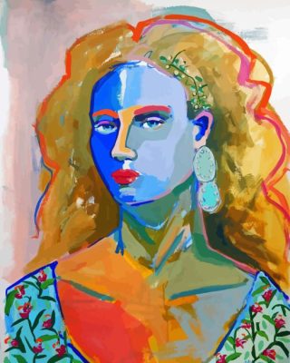 Colorful Woman By Kelsey Howard Paint By Number