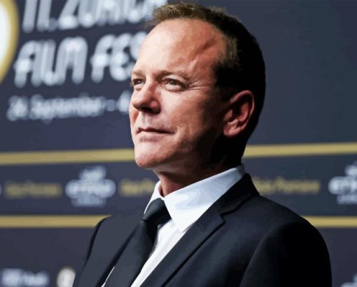 Classy Kiefer Sutherland Actor Paint By Number