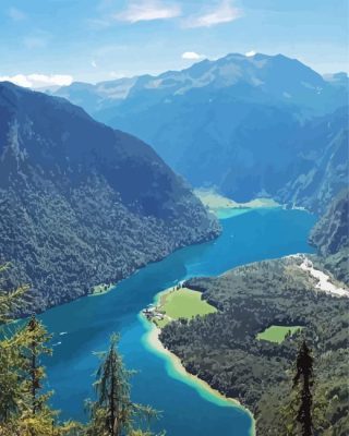 Konigssee Lake Paint By Number