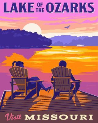 Lake Of The Ozarks Poster Paint By Numbers