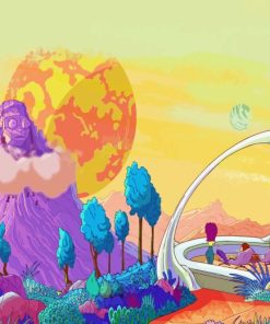 Landscape Rick And Morty Paint By Number