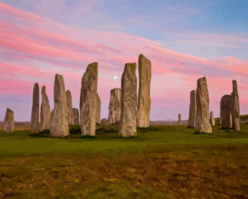 Lewis And Harris Callanish Stones Paint By Numbers