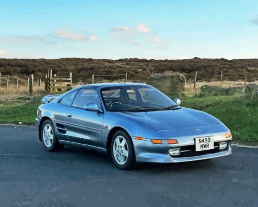 Toyota MR2 Car Paint By Number