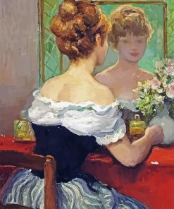 Marcel Dyf Claudine By The Mirror Paint By Numbers