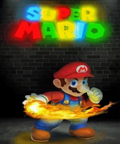 Mario Movie Poster Paint By Numbers