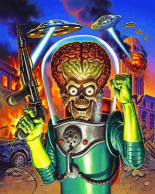 Mars Attacks Paint By Numbers