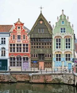 Mechelen Belgium Buildings Paint By Number