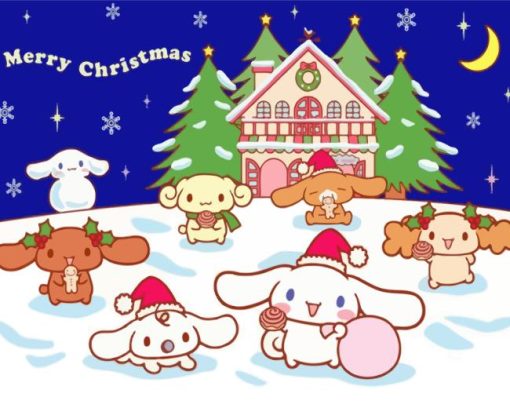 Merry Christmas Cinnamoroll Paint By Number