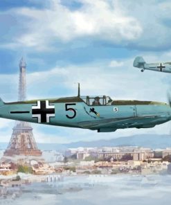 Messerschmitt Bf 109 Aircraft Paint By Number