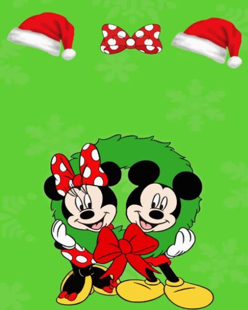 Mini Mouse Christmas Paint By Numbers