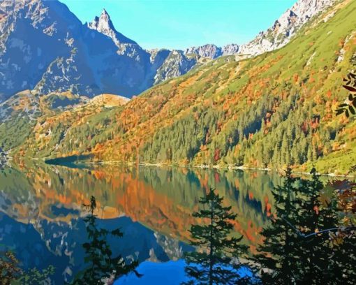 Morskie Oko Lake Paint By Number