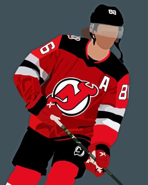 Illustration NJ Devils Paint By Numbers